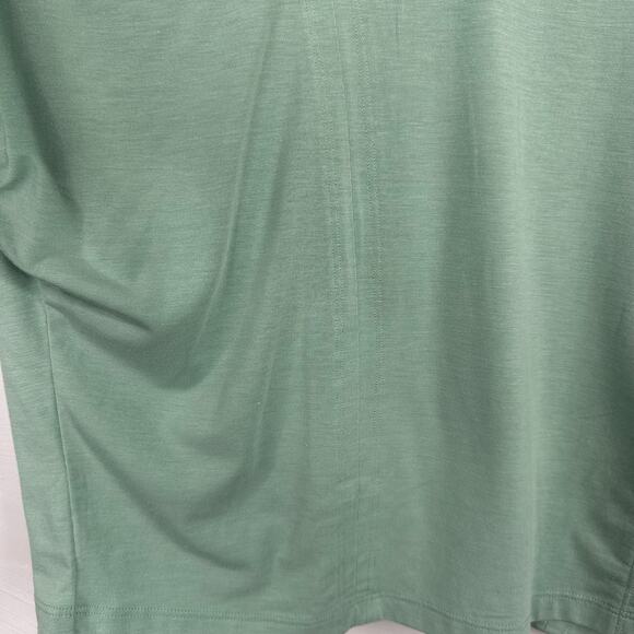 Athleta Raleigh Green Intention Tee Cutout Shoulder - Picture 3 of 10